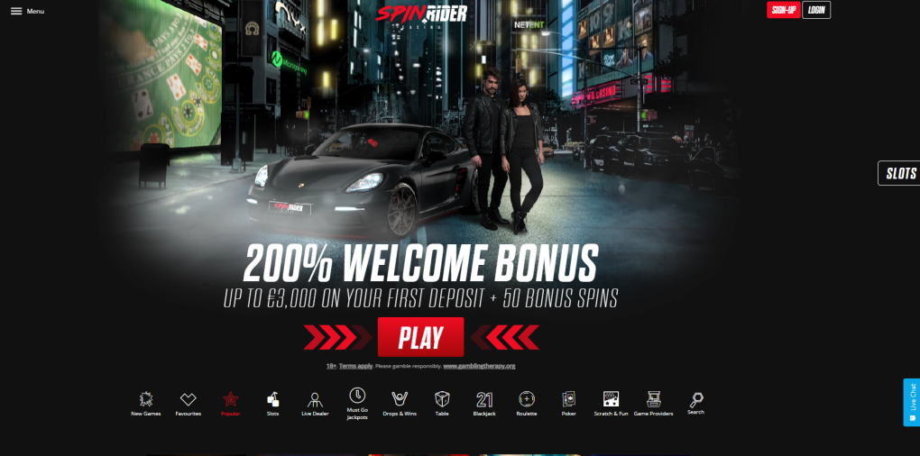 Spin Rider Casino Bonus